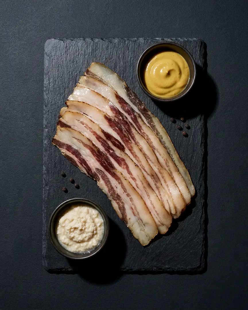 Plato de manteca de cerdo casera